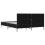 Estructura de cama madera de ingeniería y metal negro 150x200cm de vidaXL, Camas y somieres - Ref: Foro24-3280002, Precio: 15...