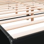 Estructura de cama madera de ingeniería y metal negro 150x200cm de vidaXL, Camas y somieres - Ref: Foro24-3280002, Precio: 15...