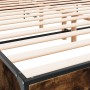 Estructura cama madera ingeniería metal roble ahumado 180x200cm de vidaXL, Camas y somieres - Ref: Foro24-3280014, Precio: 16...