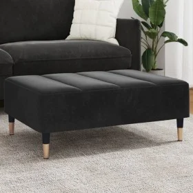 Reposapiés de terciopelo negro 77x55x31 cm de vidaXL, Otomanas - Ref: Foro24-4007396, Precio: 73,92 €, Descuento: %