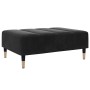 Reposapiés de terciopelo negro 77x55x31 cm de vidaXL, Otomanas - Ref: Foro24-4007396, Precio: 86,38 €, Descuento: %