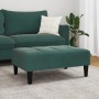 Reposapiés de terciopelo verde oscuro 77x55x31 cm de vidaXL, Otomanas - Ref: Foro24-4007368, Precio: 70,75 €, Descuento: %