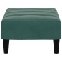 Reposapiés de terciopelo verde oscuro 77x55x31 cm de vidaXL, Otomanas - Ref: Foro24-4007368, Precio: 70,75 €, Descuento: %