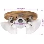 Lámpara de techo blanca 25 W E27 50x50x25 cm de vidaXL, Lámparas - Ref: Foro24-371832, Precio: 134,12 €, Descuento: %