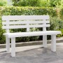 Banco de jardín polipropileno blanco 110x52x71 cm de vidaXL, Bancos de jardín - Ref: Foro24-4009379, Precio: 138,34 €, Descue...