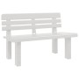 Banco de jardín polipropileno blanco 110x52x71 cm de vidaXL, Bancos de jardín - Ref: Foro24-4009379, Precio: 138,34 €, Descue...