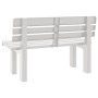 Banco de jardín polipropileno blanco 110x52x71 cm de vidaXL, Bancos de jardín - Ref: Foro24-4009379, Precio: 138,34 €, Descue...