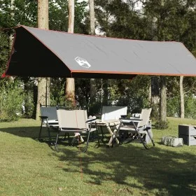 Lona de camping impermeable gris y naranja 500x294 cm de vidaXL, Tiendas de campaña - Ref: Foro24-94672, Precio: 53,05 €, Des...