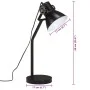 Lámpara de escritorio negra 25 W E27 17x17x60 cm de vidaXL, Lámparas - Ref: Foro24-371885, Precio: 65,40 €, Descuento: %