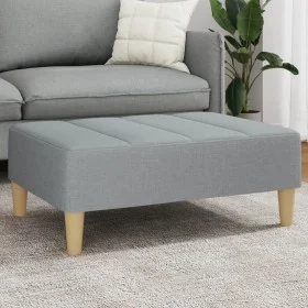 Reposapiés de tela gris claro 77x55x31 cm de vidaXL, Otomanas - Ref: Foro24-4007389, Precio: 71,81 €, Descuento: %