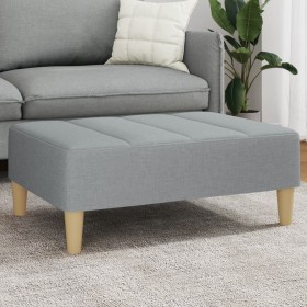 Reposapiés de tela gris claro 77x55x31 cm de vidaXL, Otomanas - Ref: Foro24-4007389, Precio: 72,37 €, Descuento: %