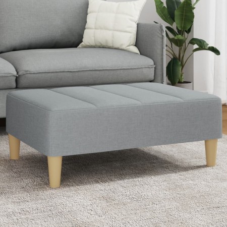 Reposapiés de tela gris claro 77x55x31 cm de vidaXL, Otomanas - Ref: Foro24-4007389, Precio: 72,37 €, Descuento: %