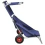 Carrito de playa portátil y plegable con ruedas azul de vidaXL, Carros e islas - Ref: Foro24-90446, Precio: 78,17 €, Descuent...