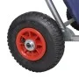 Carrito de playa portátil y plegable con ruedas azul de vidaXL, Carros e islas - Ref: Foro24-90446, Precio: 78,17 €, Descuent...