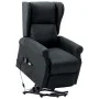 Sillón de masaje con sistema de elevación tela gris oscuro de vidaXL, Sillones de masaje eléctricos - Ref: Foro24-289741, Pre...