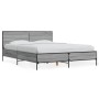 Estructura cama madera ingeniería metal gris Sonoma 120x200 cm de vidaXL, Camas y somieres - Ref: Foro24-3279995, Precio: 149...