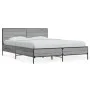 Sonoma gray metal engineered wood bed frame 120x200 cm by vidaXL, Beds and slatted bases - Ref: Foro24-3279995, Price: 147,32...