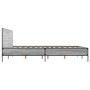 Estructura cama madera ingeniería metal gris Sonoma 120x200 cm de vidaXL, Camas y somieres - Ref: Foro24-3279995, Precio: 149...