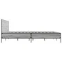 Sonoma gray metal engineered wood bed frame 120x200 cm by vidaXL, Beds and slatted bases - Ref: Foro24-3279995, Price: 147,32...