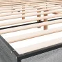 Sonoma gray metal engineered wood bed frame 120x200 cm by vidaXL, Beds and slatted bases - Ref: Foro24-3279995, Price: 147,32...