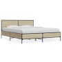 Estructura cama madera ingeniería metal roble Sonoma 160x200 cm de vidaXL, Camas y somieres - Ref: Foro24-3280008, Precio: 15...
