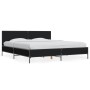 Estructura de cama madera de ingeniería y metal negro 200x200cm de vidaXL, Camas y somieres - Ref: Foro24-3280017, Precio: 17...