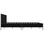 Estructura de cama madera de ingeniería y metal negro 200x200cm de vidaXL, Camas y somieres - Ref: Foro24-3280017, Precio: 17...
