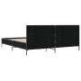 Estructura de cama madera de ingeniería y metal negro 200x200cm de vidaXL, Camas y somieres - Ref: Foro24-3280017, Precio: 17...