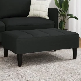 Reposapiés de terciopelo negro 77x55x31 cm de vidaXL, Otomanas - Ref: Foro24-4007369, Precio: 66,59 €, Descuento: %