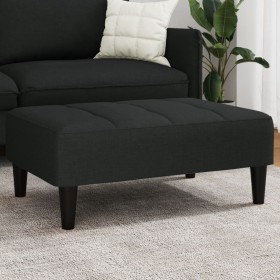 Reposapiés de terciopelo negro 77x55x31 cm de vidaXL, Otomanas - Ref: Foro24-4007369, Precio: 67,51 €, Descuento: %