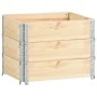 Collares de caja de pallet 3 uds madera maciza de pino 60x80 cm de vidaXL, Plataformas de carga y palés - Ref: Foro24-310049,...