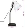Lámpara de escritorio blanca 25 W E27 17x17x60 cm de vidaXL, Lámparas - Ref: Foro24-371886, Precio: 38,95 €, Descuento: %