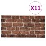 3D-Wandpaneele Brick Design 11 Stück EPS Dunkelbraun von vidaXL, Wandverkleidung - Ref: Foro24-147197, Preis: 190,74 €, Rabat...