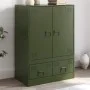 Olive green steel sideboard 67x39x95 cm by vidaXL, Sideboards - Ref: Foro24-841809, Price: 158,06 €, Discount: %