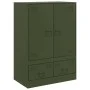 Olive green steel sideboard 67x39x95 cm by vidaXL, Sideboards - Ref: Foro24-841809, Price: 158,06 €, Discount: %