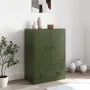 Olive green steel sideboard 67x39x95 cm by vidaXL, Sideboards - Ref: Foro24-841809, Price: 158,06 €, Discount: %