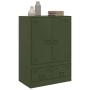 Aparador de acero verde oliva 67x39x95 cm de vidaXL, Aparadores - Ref: Foro24-841809, Precio: 158,06 €, Descuento: %
