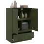 Aparador de acero verde oliva 67x39x95 cm de vidaXL, Aparadores - Ref: Foro24-841809, Precio: 158,06 €, Descuento: %