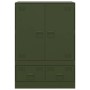 Aparador de acero verde oliva 67x39x95 cm de vidaXL, Aparadores - Ref: Foro24-841809, Precio: 158,06 €, Descuento: %
