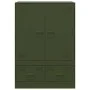 Olive green steel sideboard 67x39x95 cm by vidaXL, Sideboards - Ref: Foro24-841809, Price: 158,06 €, Discount: %