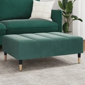 Reposapiés de terciopelo verde oscuro 77x55x31 cm de vidaXL, Otomanas - Ref: Foro24-4007395, Precio: 78,90 €, Descuento: %