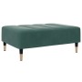 Reposapiés de terciopelo verde oscuro 77x55x31 cm de vidaXL, Otomanas - Ref: Foro24-4007395, Precio: 80,05 €, Descuento: %
