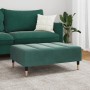 Reposapiés de terciopelo verde oscuro 77x55x31 cm de vidaXL, Otomanas - Ref: Foro24-4007395, Precio: 80,05 €, Descuento: %