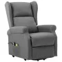 Massagesessel mit Hebesystem aus hellgrauem Stoff von vidaXL, Elektrische Massagesessel - Ref: Foro24-289740, Preis: 347,62 €...