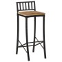 Taburetes altos 2 uds madera maciza de mango rugosa de vidaXL, Taburetes de cocina - Ref: Foro24-358940, Precio: 141,90 €, De...