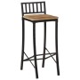 Taburetes altos 2 uds madera maciza de mango rugosa de vidaXL, Taburetes de cocina - Ref: Foro24-358940, Precio: 141,90 €, De...