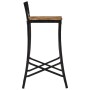 Taburetes altos 2 uds madera maciza de mango rugosa de vidaXL, Taburetes de cocina - Ref: Foro24-358940, Precio: 141,90 €, De...