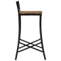 Taburetes altos 2 uds madera maciza de mango rugosa de vidaXL, Taburetes de cocina - Ref: Foro24-358940, Precio: 140,24 €, De...
