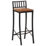 Taburetes altos 2 uds madera maciza de acacia de vidaXL, Taburetes de cocina - Ref: Foro24-358942, Precio: 104,41 €, Descuent...