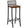 Taburetes altos 2 uds madera maciza de acacia de vidaXL, Taburetes de cocina - Ref: Foro24-358942, Precio: 105,58 €, Descuent...